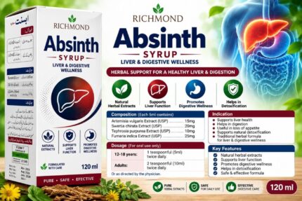 Absinth Syrup 120ml with Herbal Extracts by Richmond Pharmaceuticals