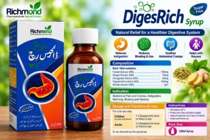 DigesRich Sugar-Free Digestive Syrup 120ml by Richmond Pharmaceuticals